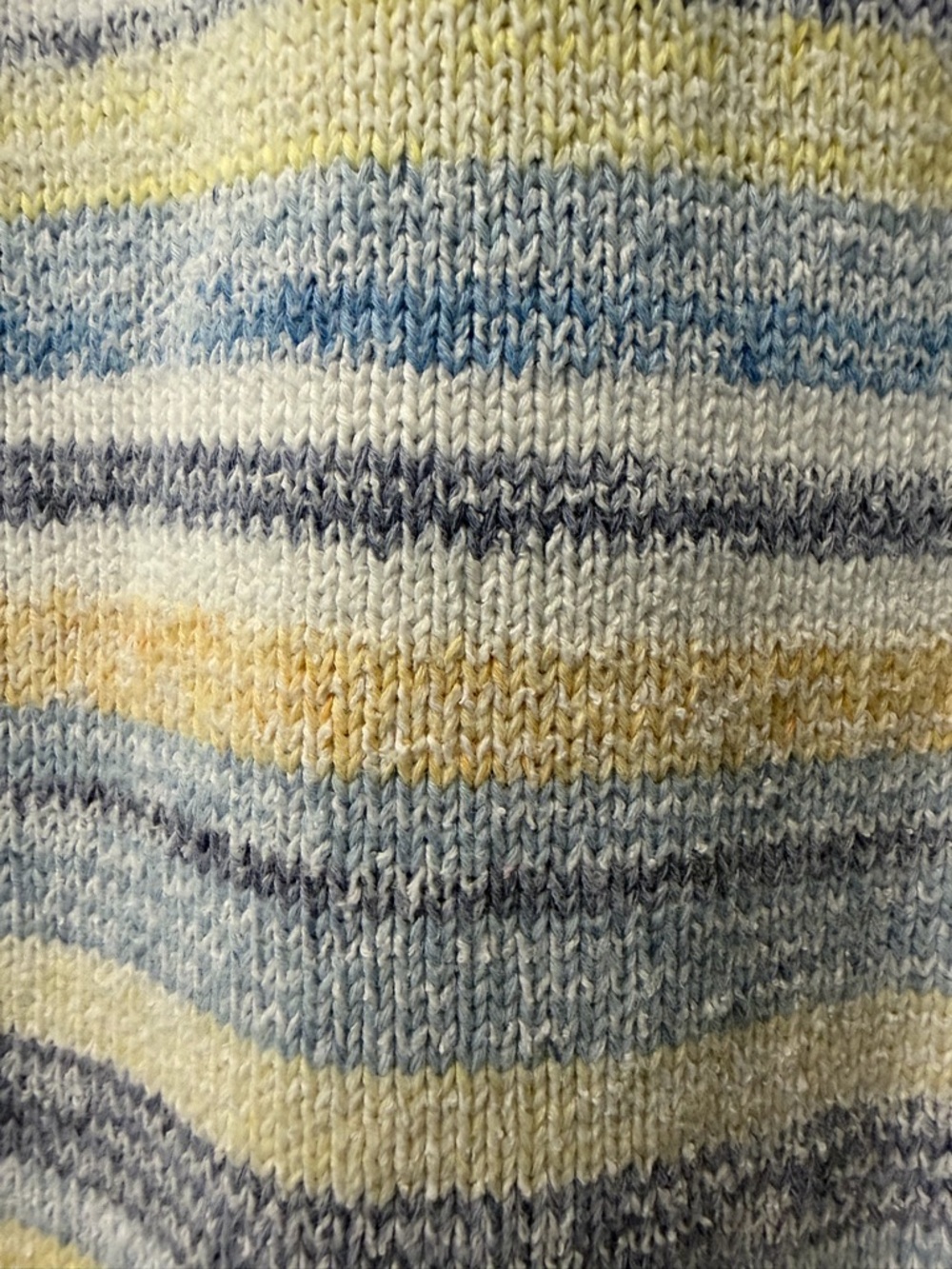 Talbots Pastel Striped Crewneck Sweater in Blue, Yellow & White - Picture 4 of 10